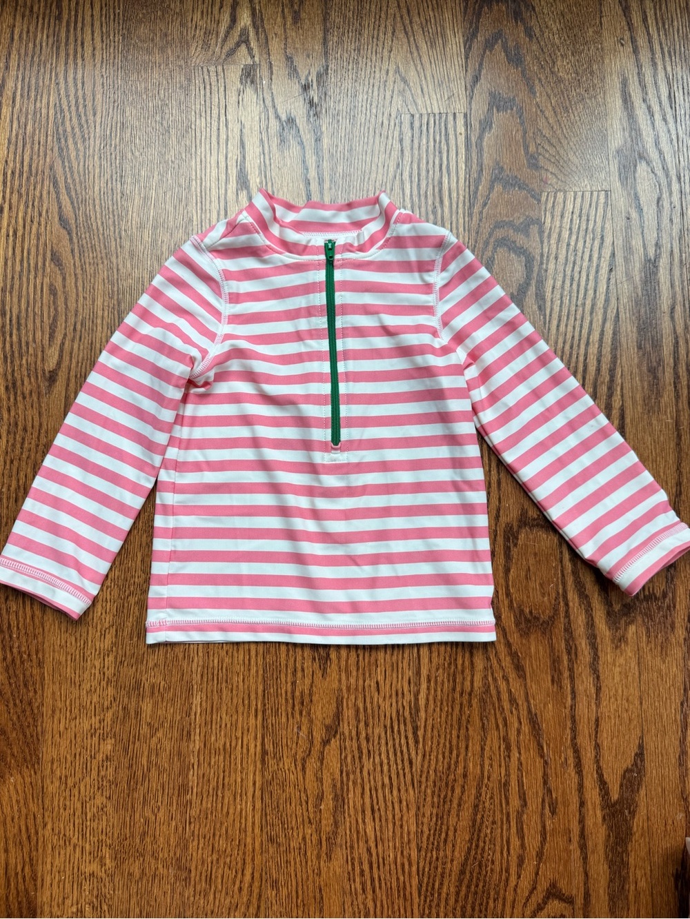 Primary Pink & White Stripe Rash Guard 18-24 Months | Free with Bundle